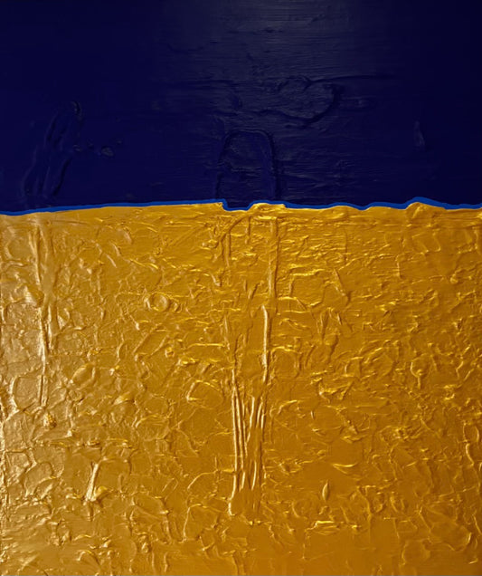 Gold on Blue